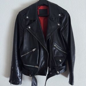 Allsaints | Estae Black Leather Jacket